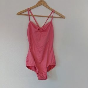 Body Wrappers coral pink dance leotard